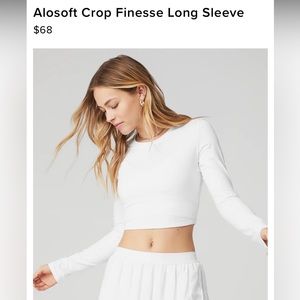 Alosoft Crop long sleeve